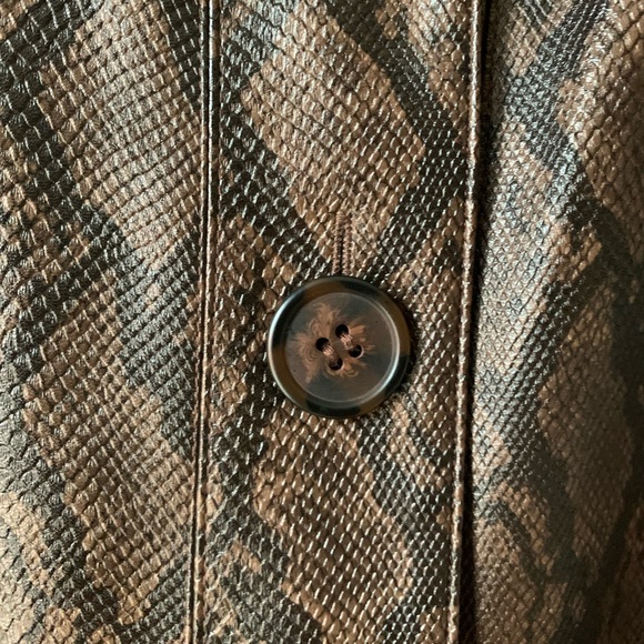 Faux Snakeskin Trench - Picture 5 of 7